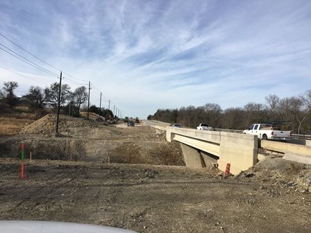 east bound Baggette branch culvert removed