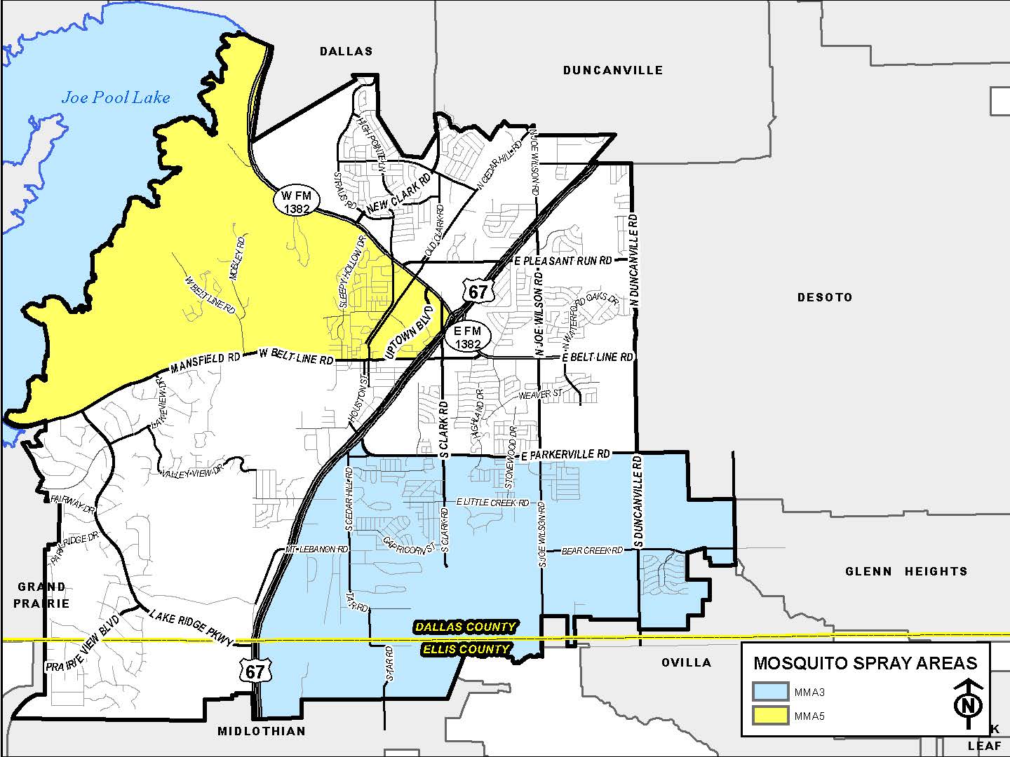 Mosquito Management Areas 3 and 5