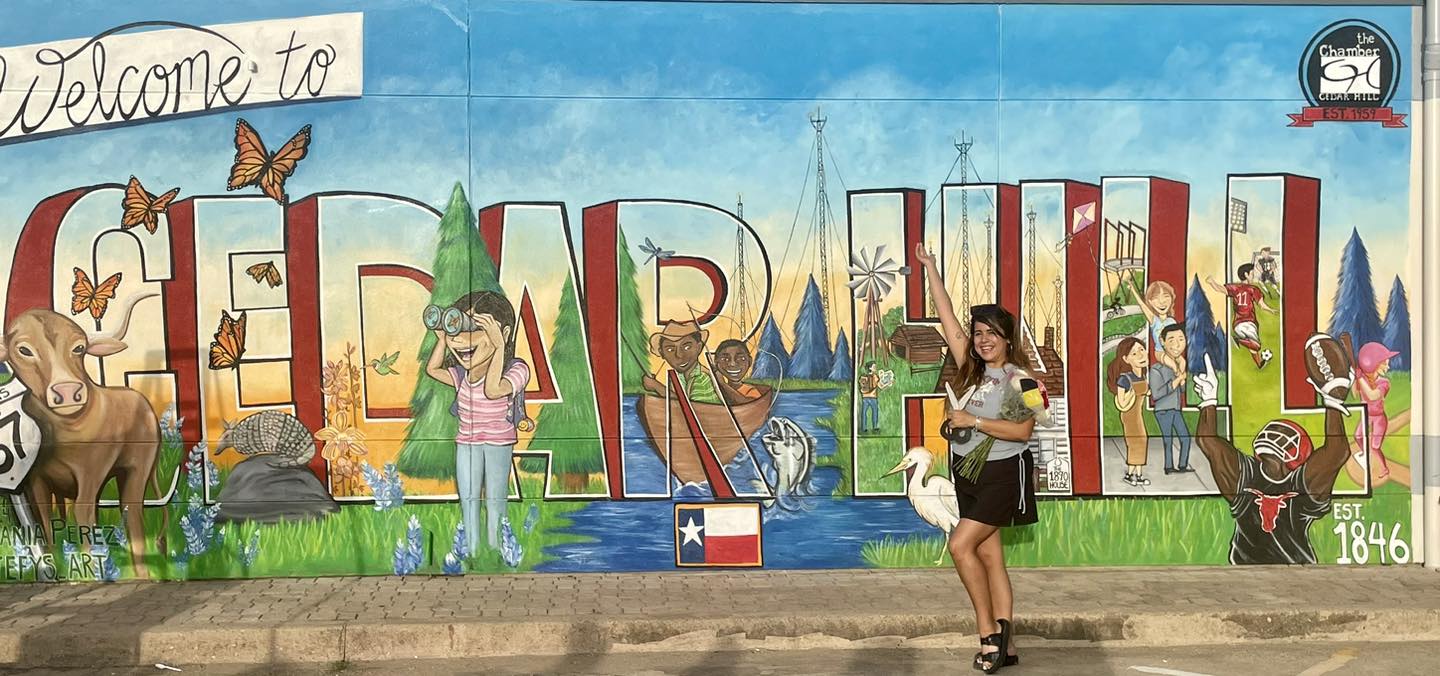 Mural detailing life in Cedar Hill